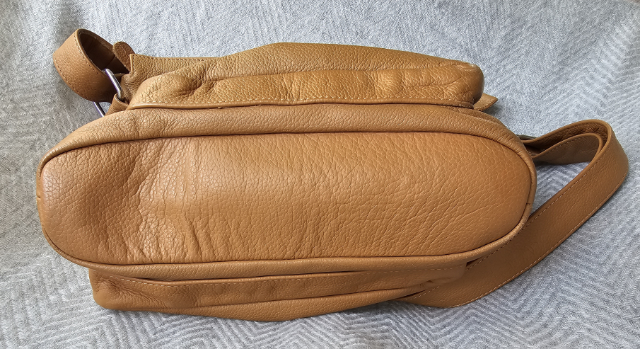 "Karen" Tan Crossbody Leather Purse by Jeanne Lottie image indicator(4)