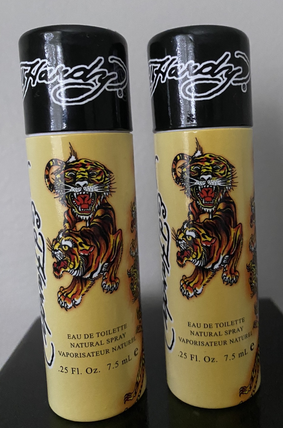2 New travel size Ed Hardy EDT cologne. 7.5ml each. thumbnail