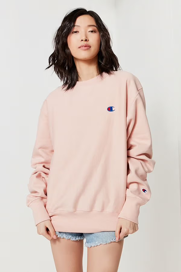 Champion Pink Reverse Weave Sweatshirt Size XS
