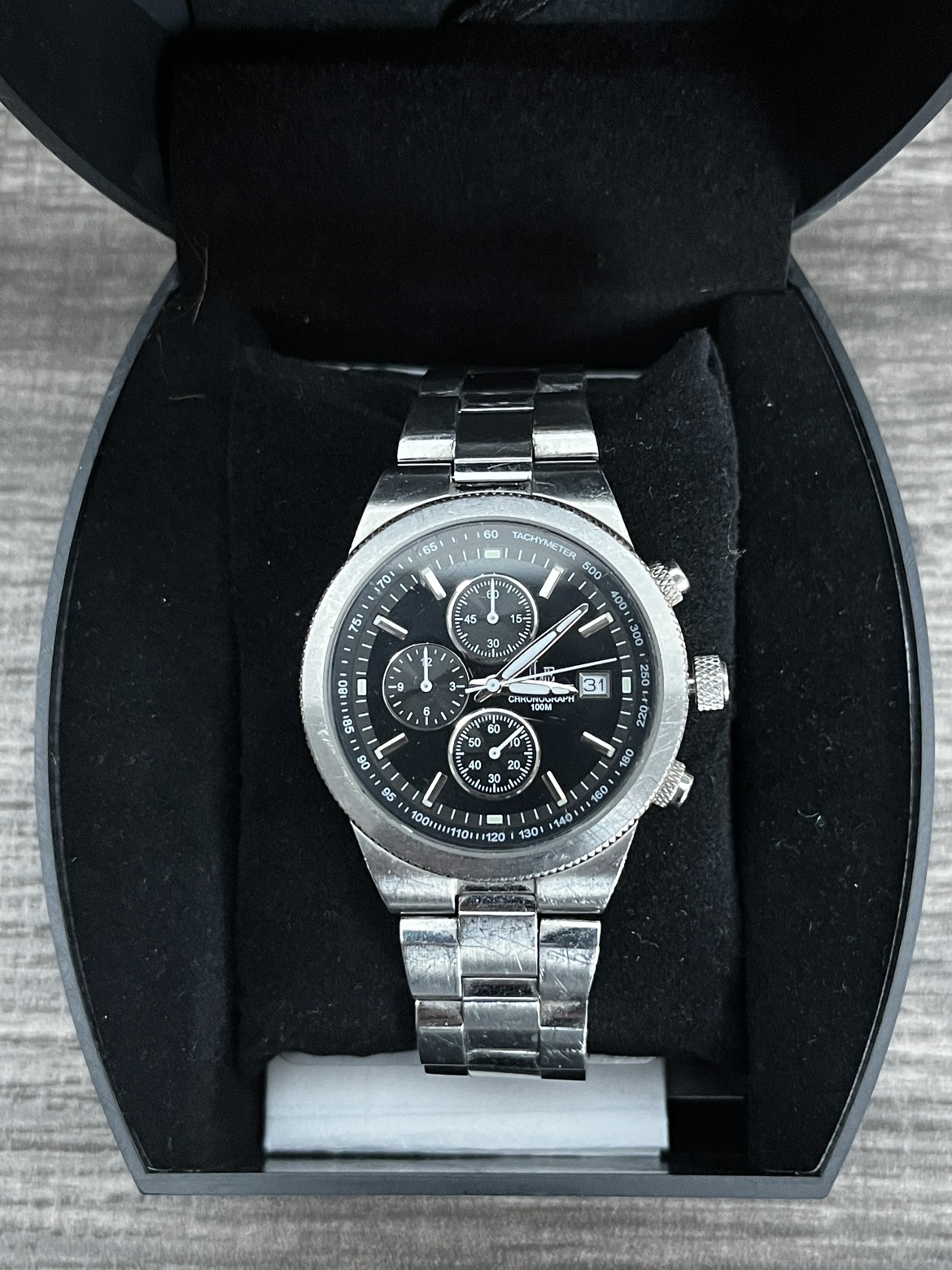 L’Eclises Stainless steel chronograph thumbnail
