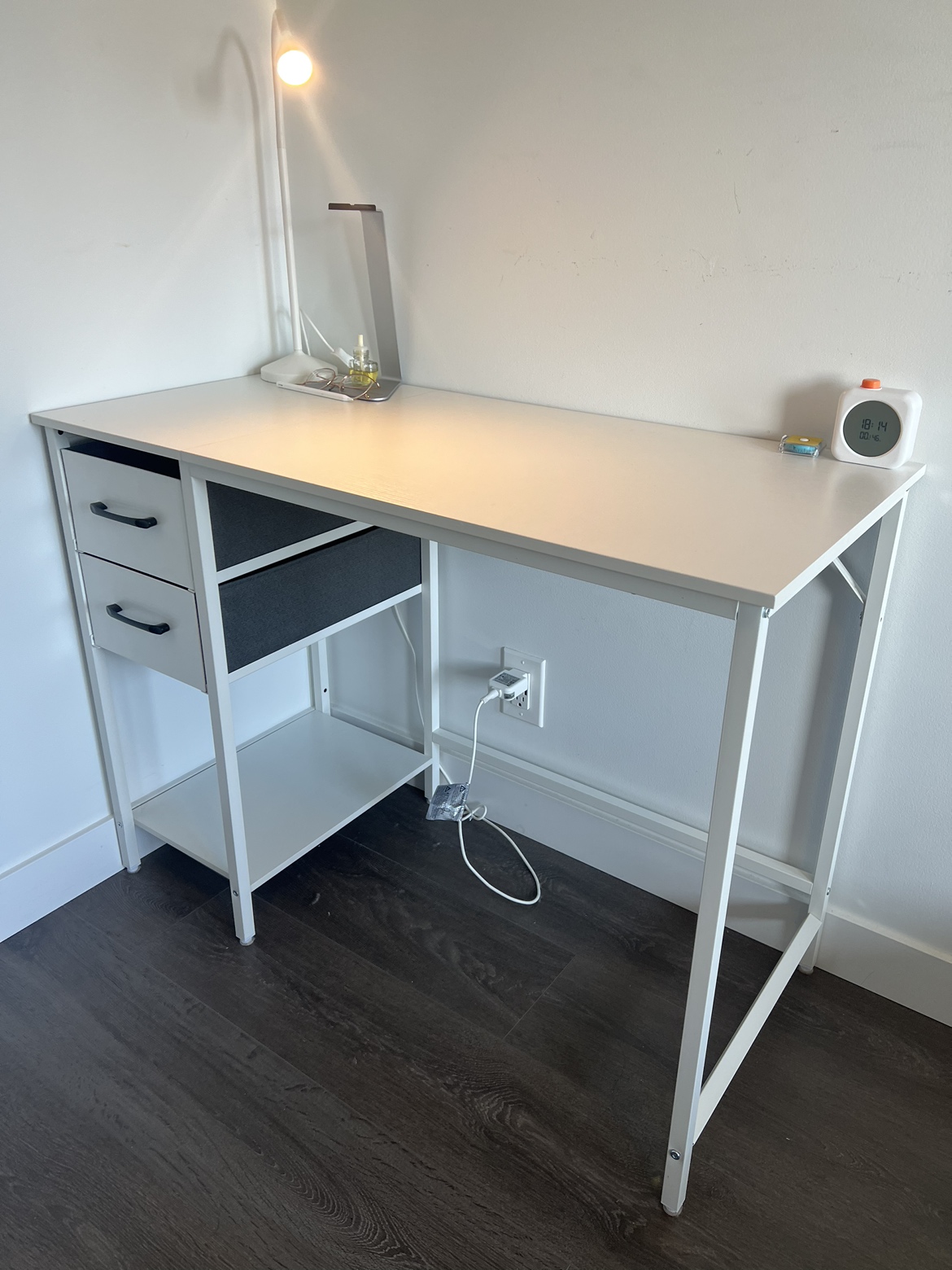40“ large office study desk with 2 drawers