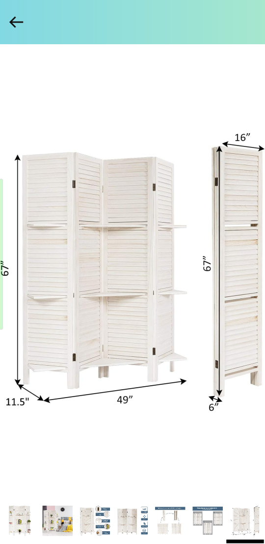 Room Divider with Removable Shelves image indicator(10)