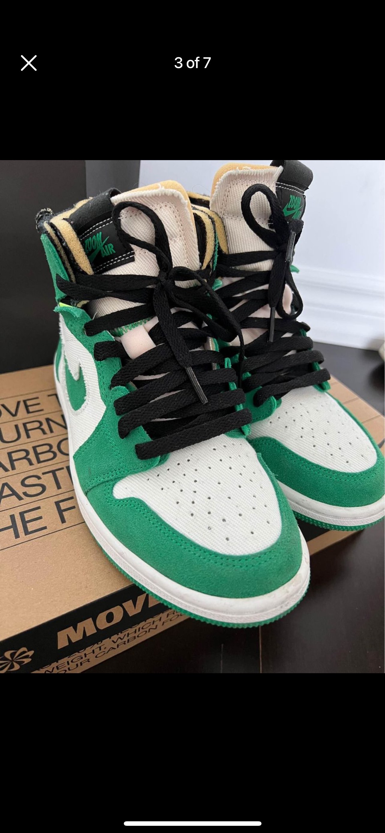 Air Jordan 1 High Zoom Air Comfort in Stadium Green🥕 image indicator(3)