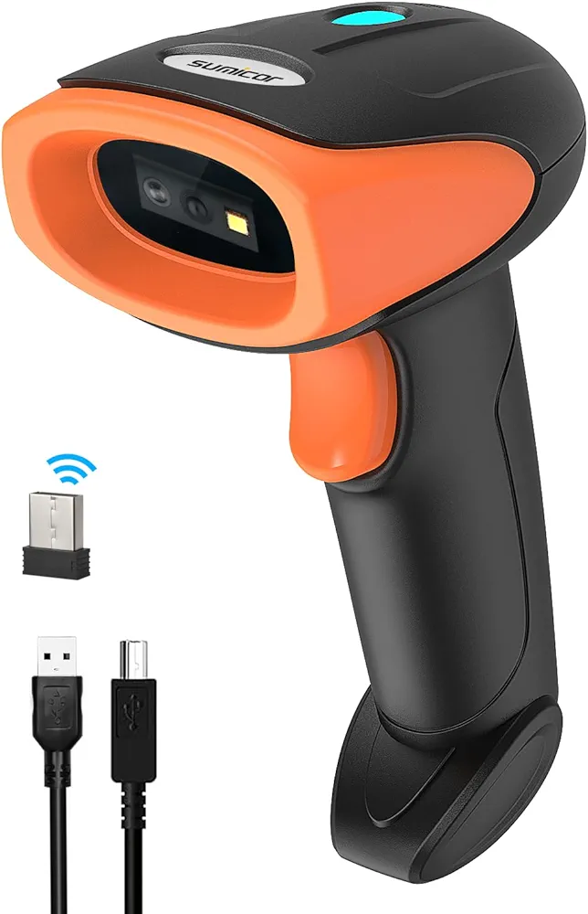 QR Code Scanner, Wireless 2D Barcode Scanner Data Matrix PDF417