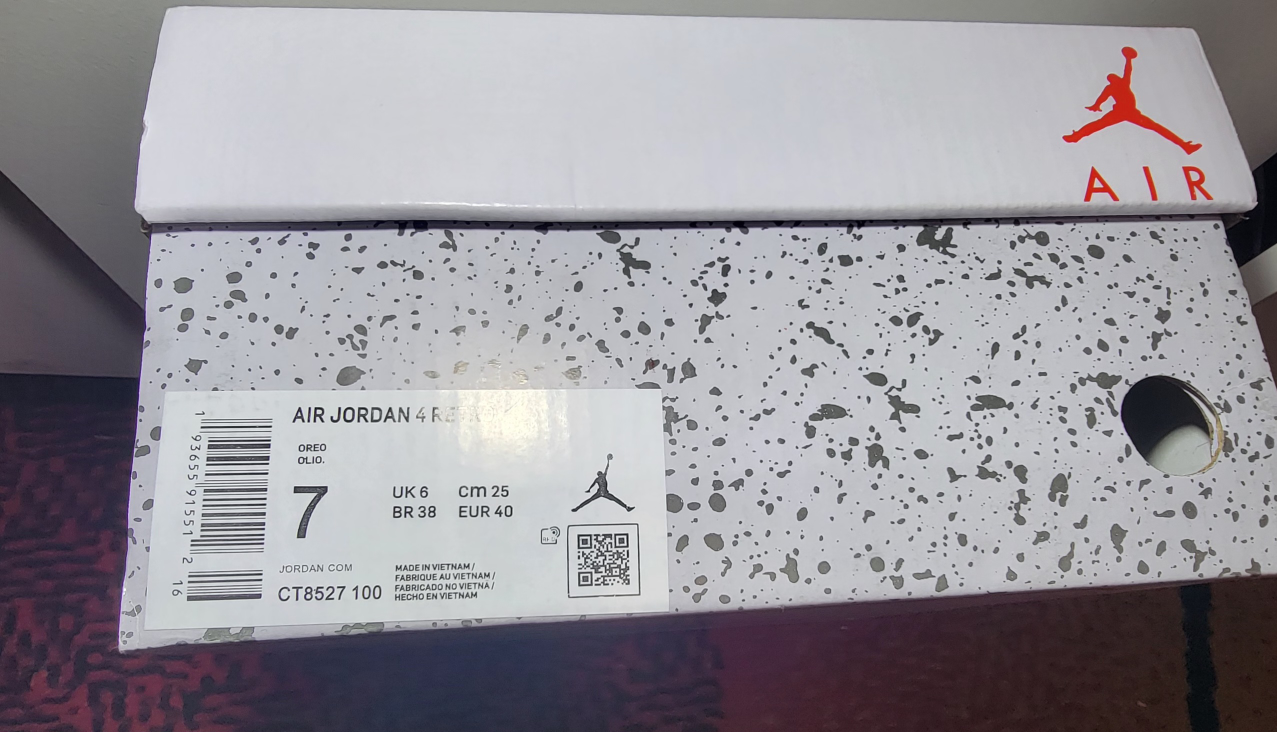 jordan 4s retro while oreo - photo 2