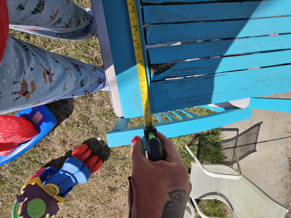 teal patio wooden set - photo 5