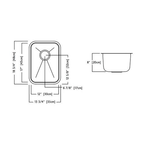 Kindred Undermount Stainless Steel Bar / Kitchen single Sink image indicator(6)