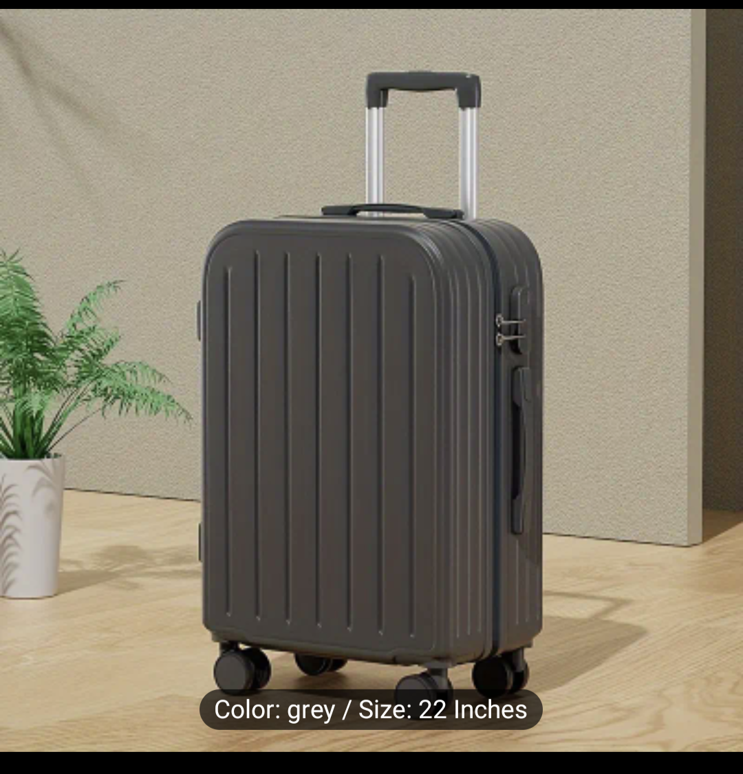 brand new suitcase in grey *1 left* thumbnail