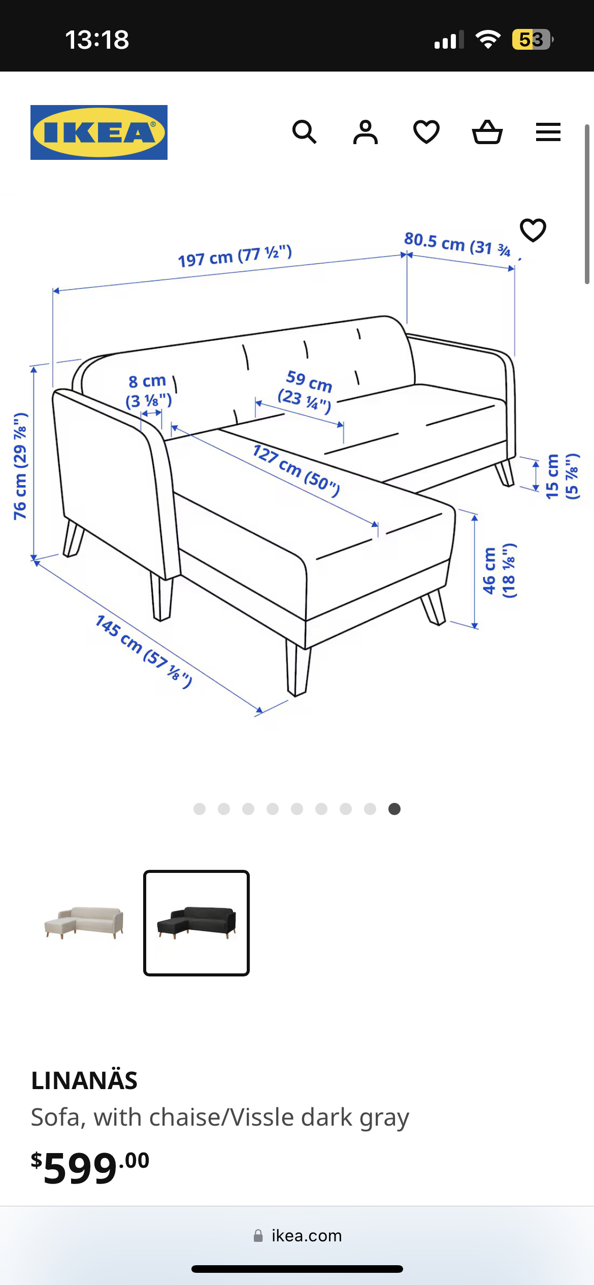 60% DISCOUNT IKEA Comfortable Sofa - photo 3