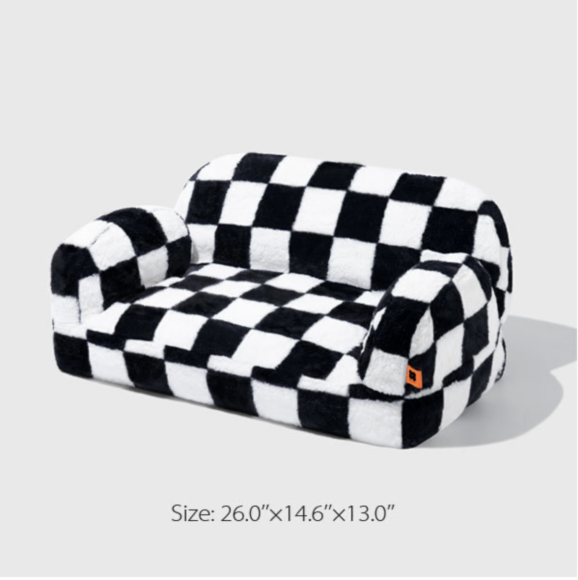 *Brand New* Black And White Checkered Pet Bed - Dutch Velvet thumbnail