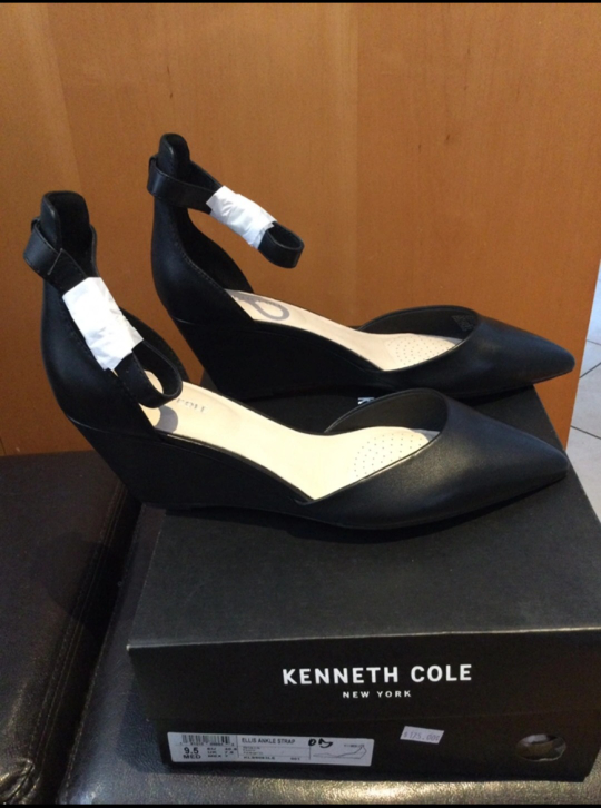 Kenneth Cole Ellis Ankle Strap D’Orsay Wedge Pump image indicator(4)