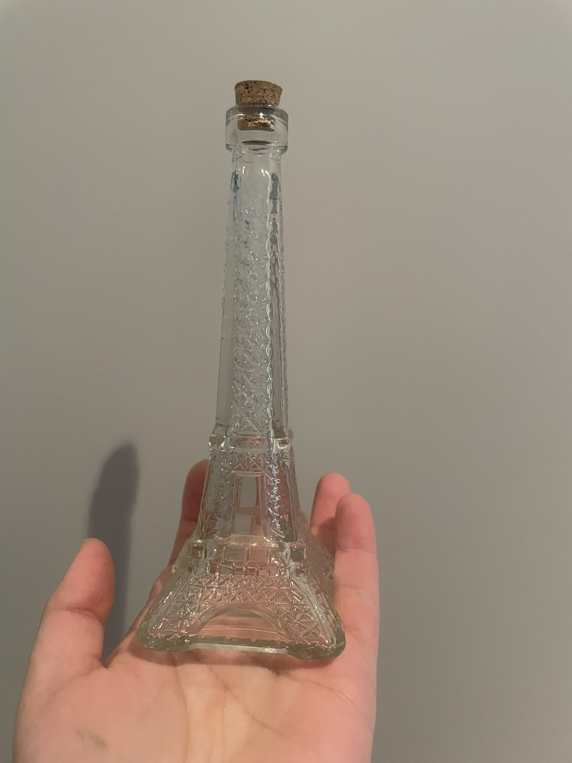 Eiffel tower glass bottle