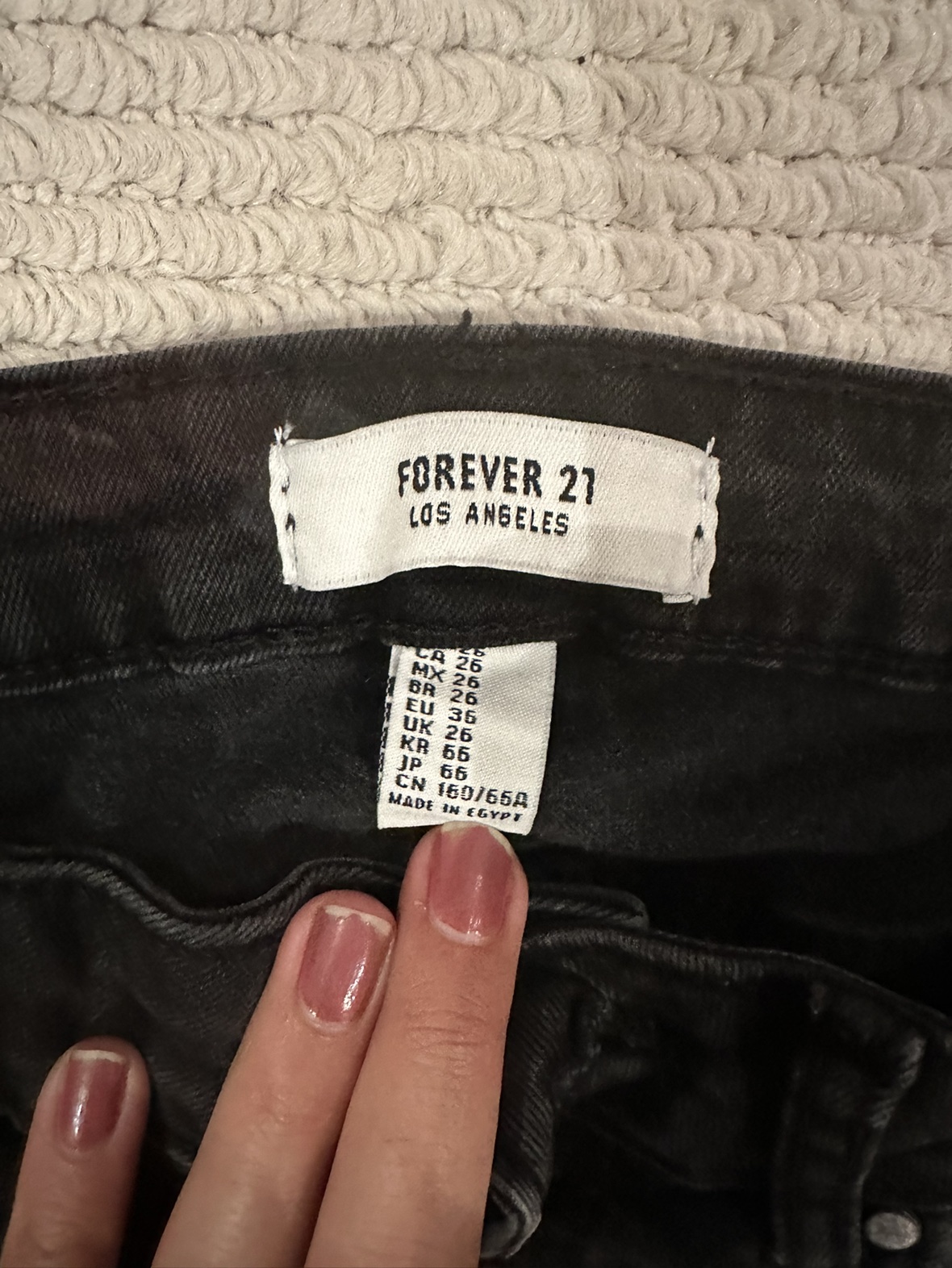 🆕 Black Denim Pants image indicator(3)