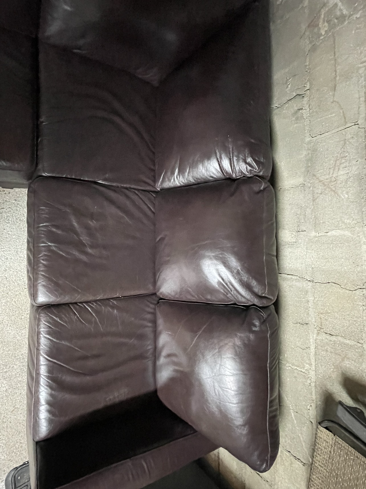 Leather Sectional Couch - photo 4