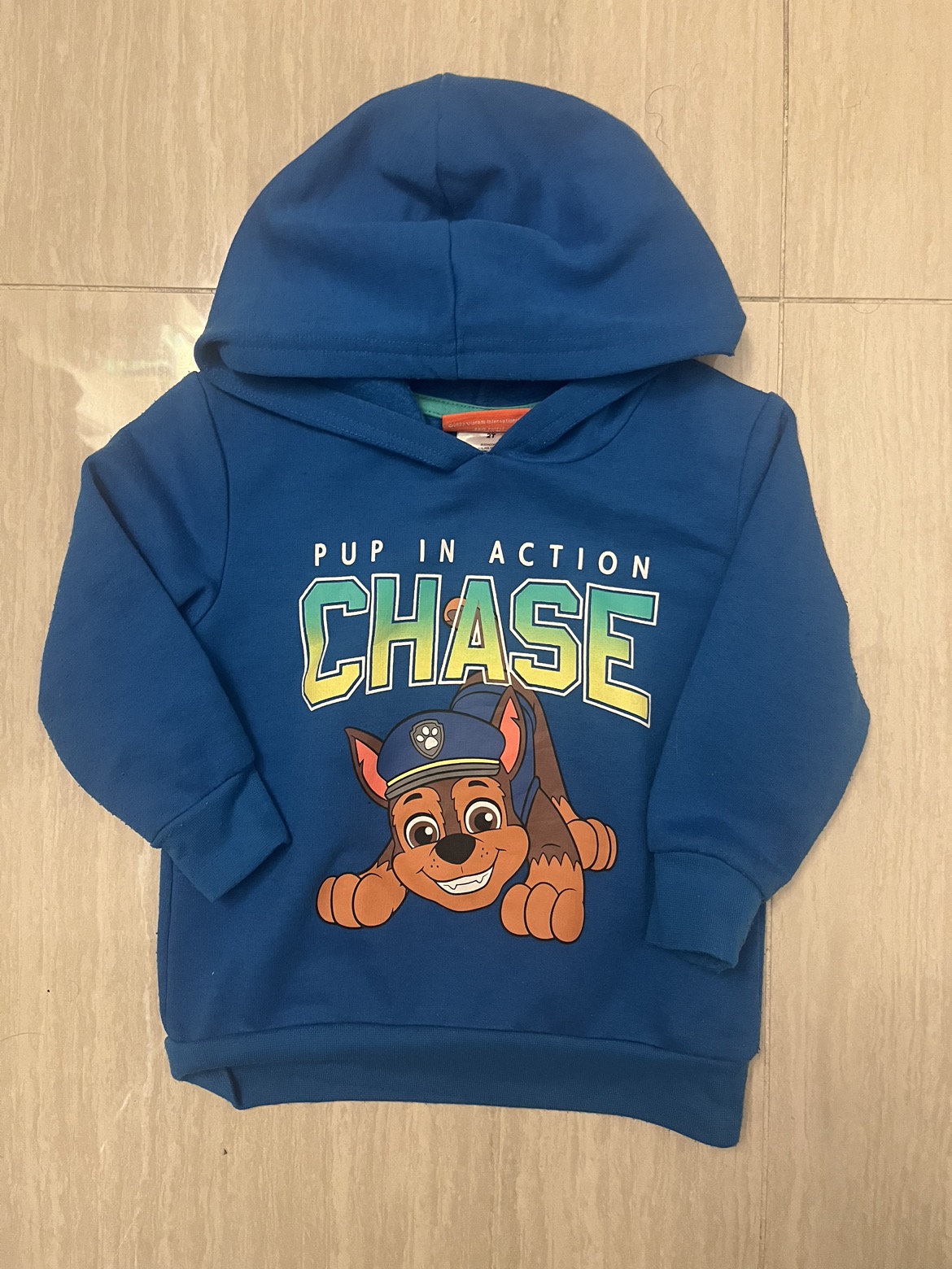 Toddler Paw Patrol Chase Blue Hoodie size 2T thumbnail