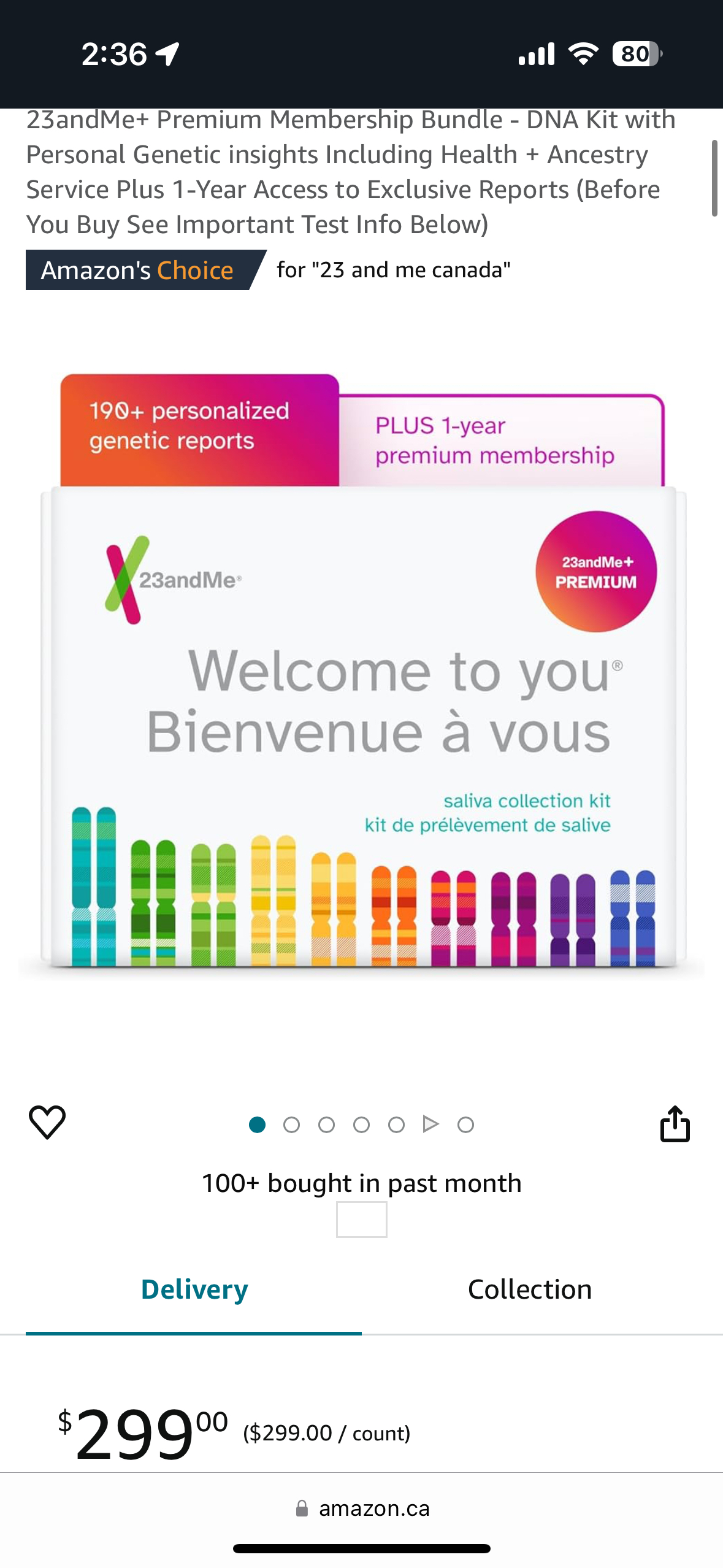 23andMe dna kit premium membership bundle image indicator(3)