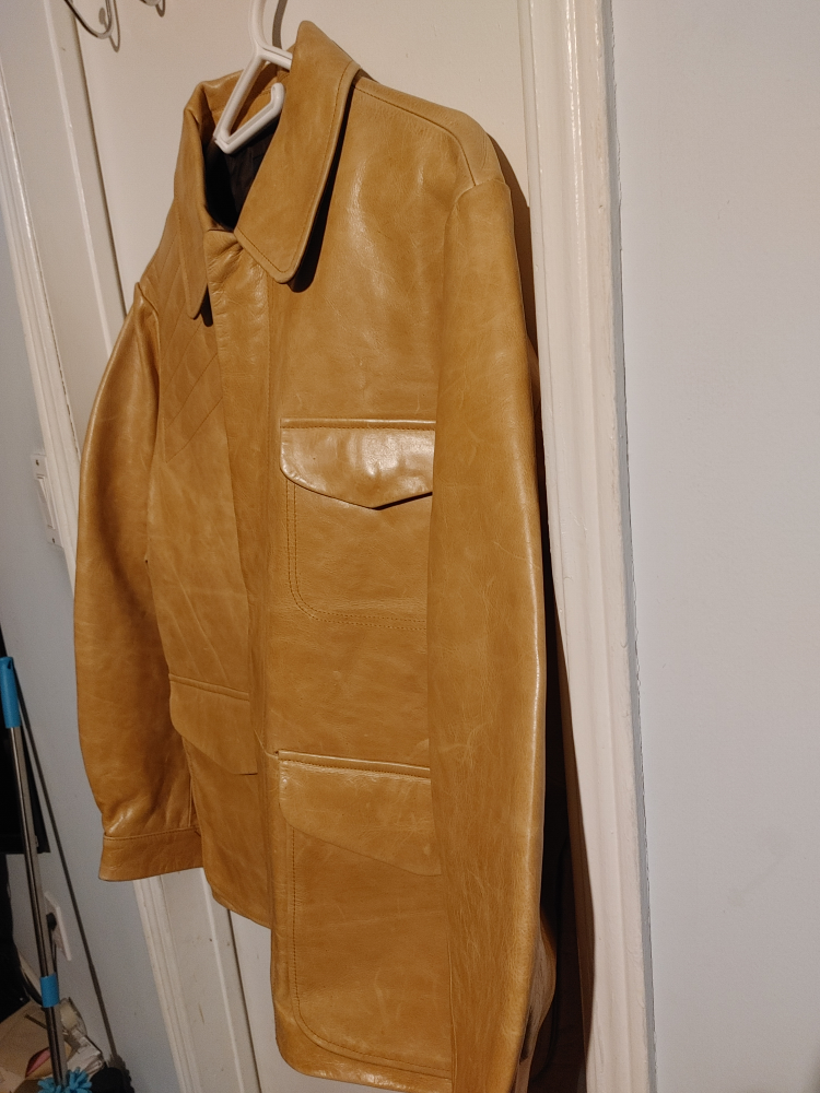 🥕NAUTICA GENUINE LEATHER JACKET MENS SIZE 40 RARE BRAND NEW🥕 image indicator(4)