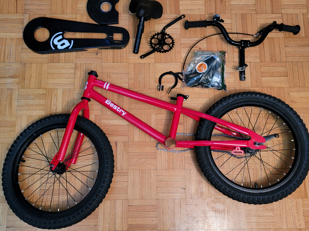 Bestry Bike Kids, 16 in Red FOR Parts or Repair image indicator(3)