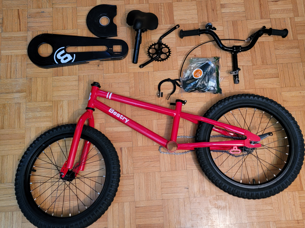 Bestry Bike Kids, 16 in Red FOR Parts or Repair image indicator(4)