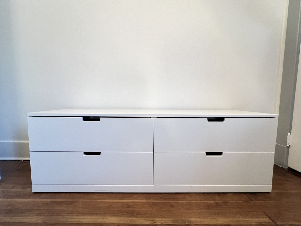 IKEA white 4 drawer unit