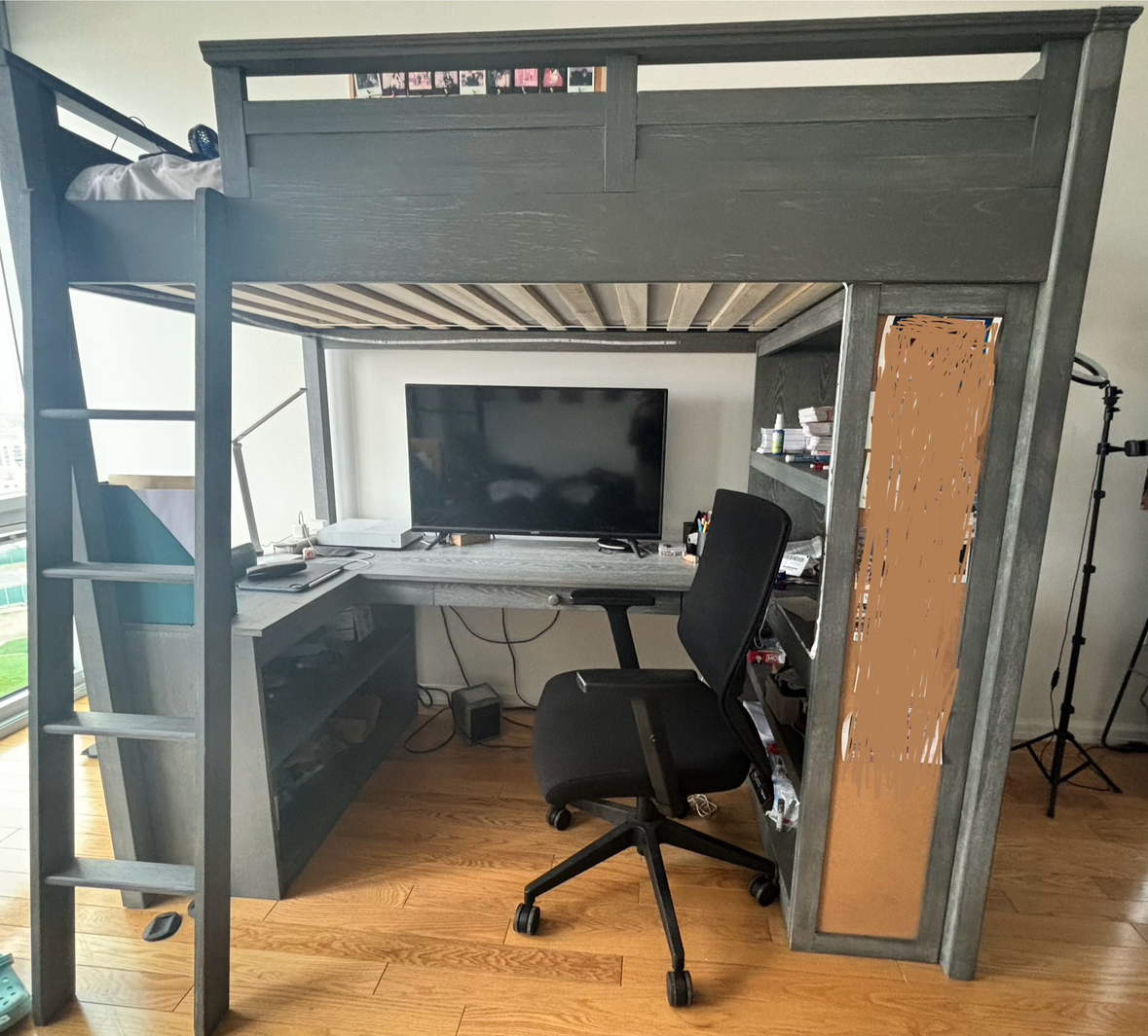 LOFT BED WITH DESK PERFECT FOR STUDENTS - photo 5