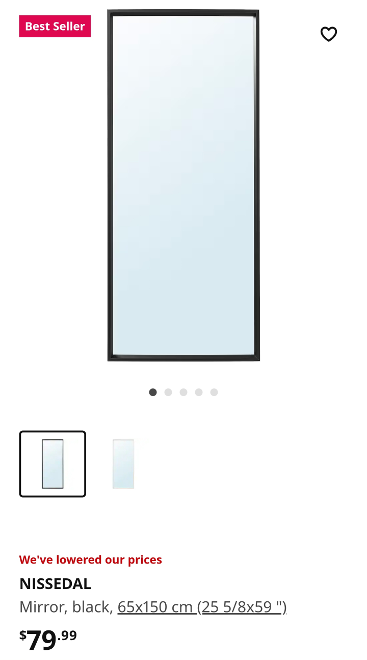 Ikea Full Length Mirror