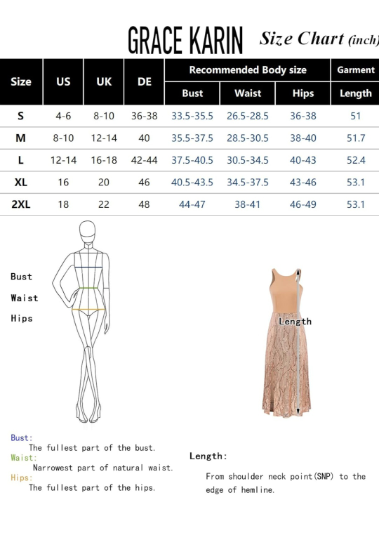 GRACE KARIN Women Sequin Sparkle Dress. image indicator(8)