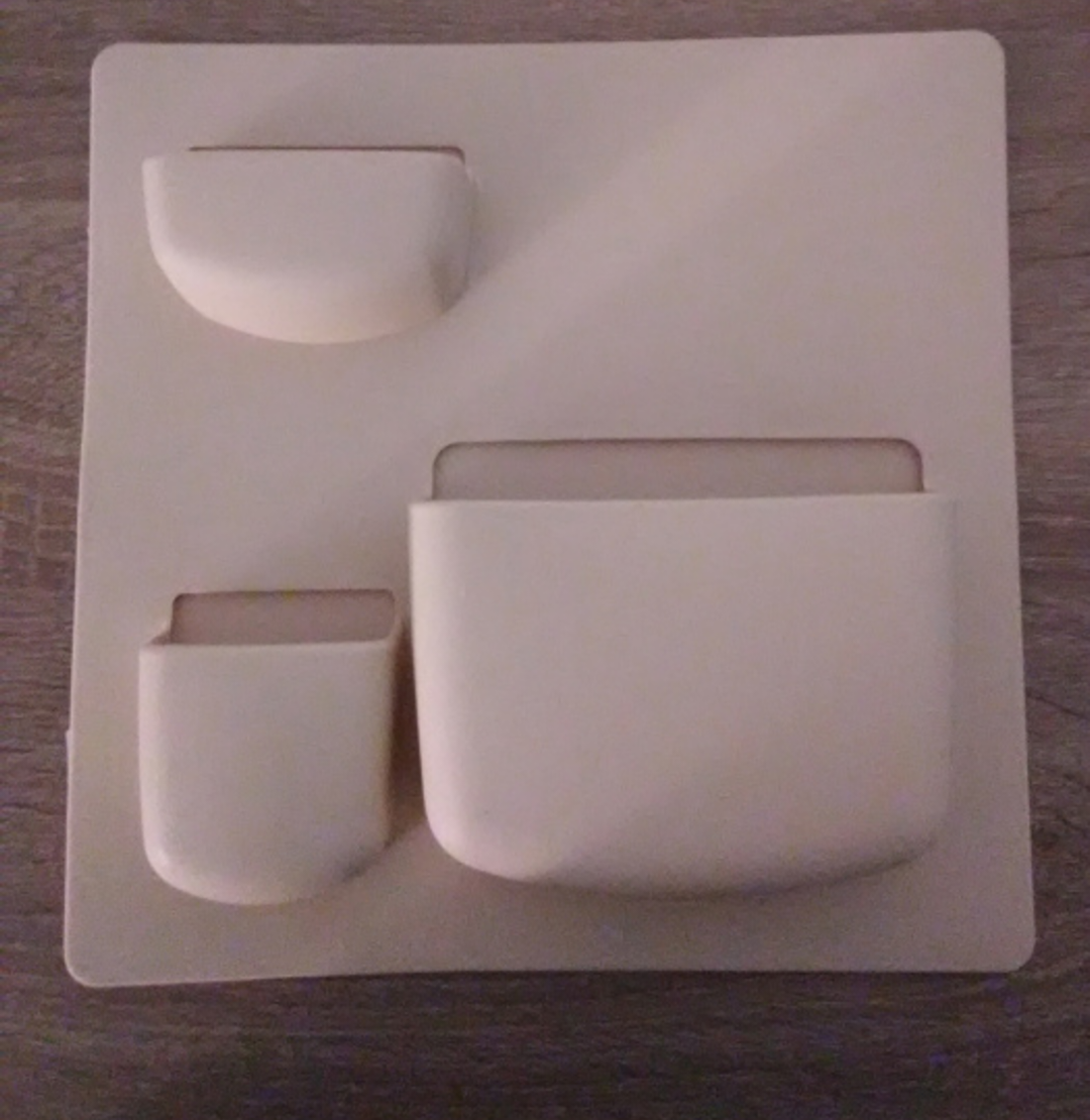 Wall mounted storage organizer - Khaki image indicator(3)