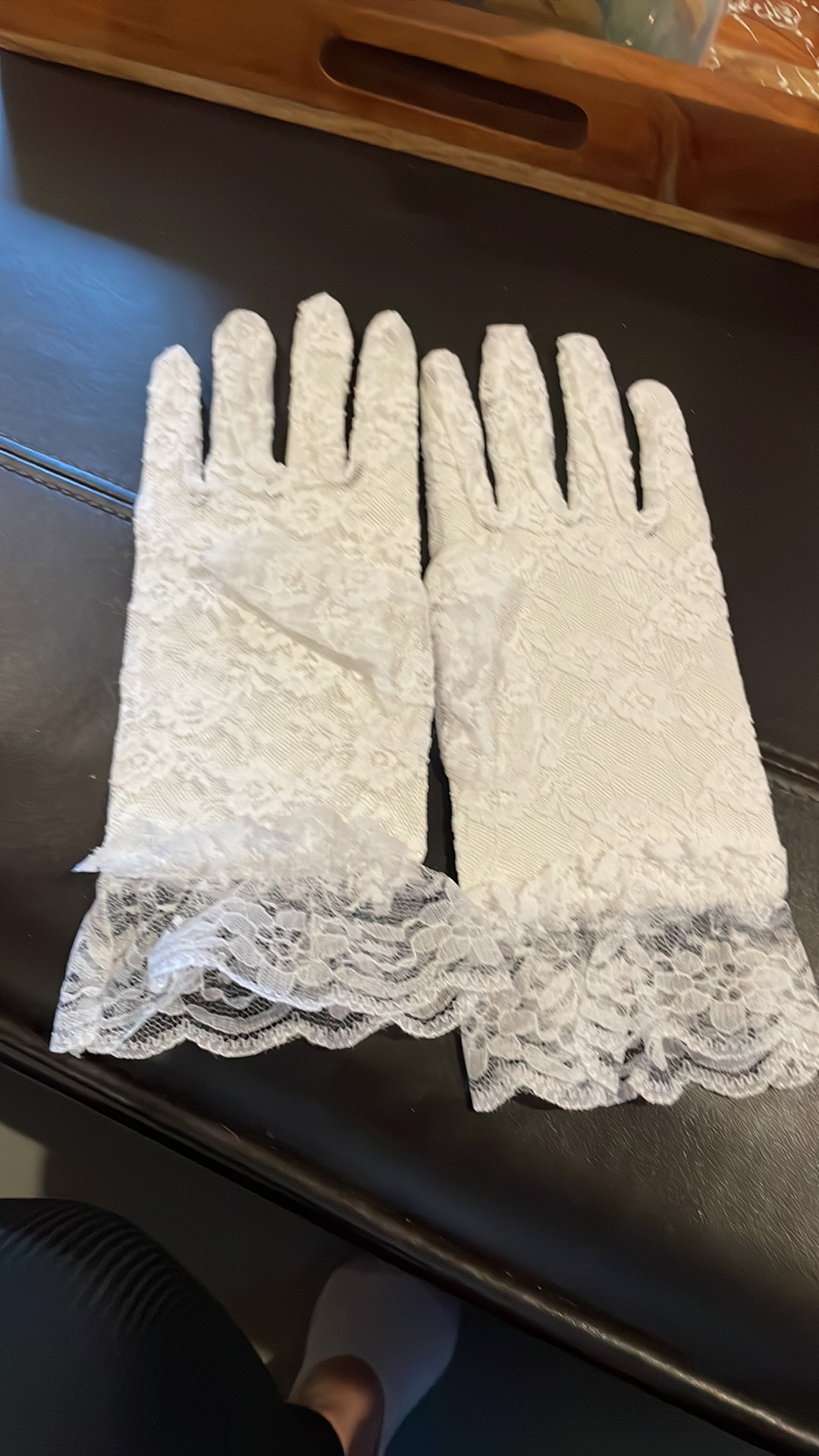 Lace white gloves 4 pairs - photo 5