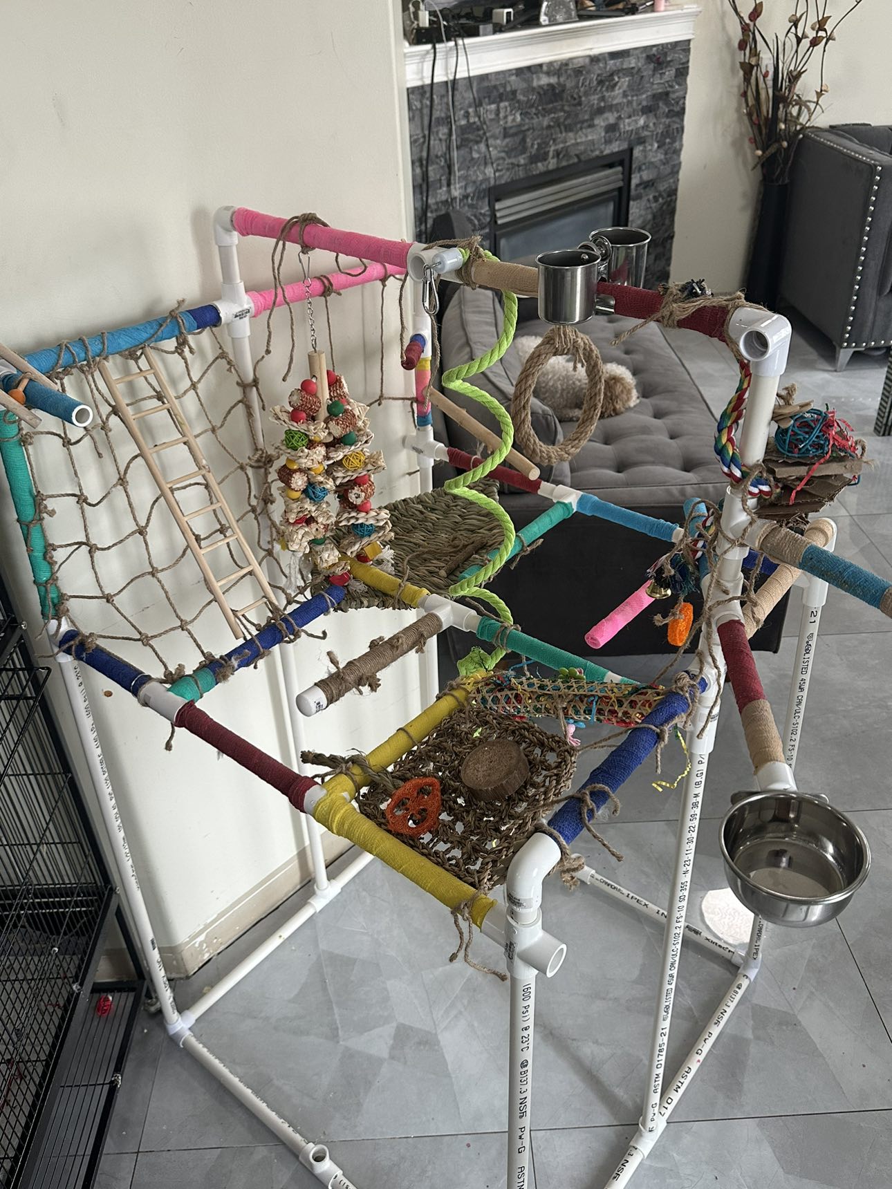 Bird play gym / parrot parrot stand - photo 5