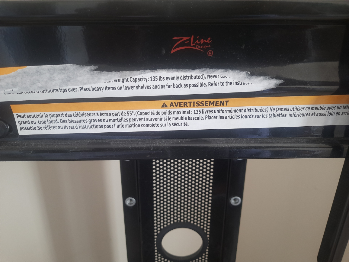 Z-Line brand TV stand - photo 2