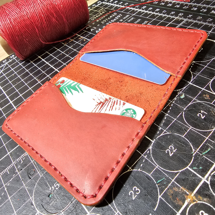 Handmade Slim Leather Card Holder,wallet thumbnail