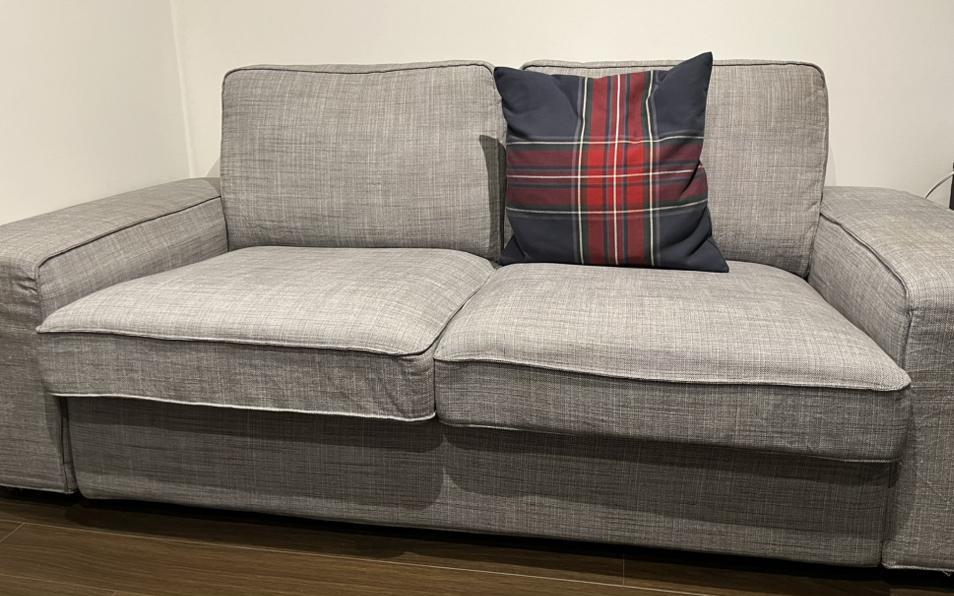 Grey couch (two seater)