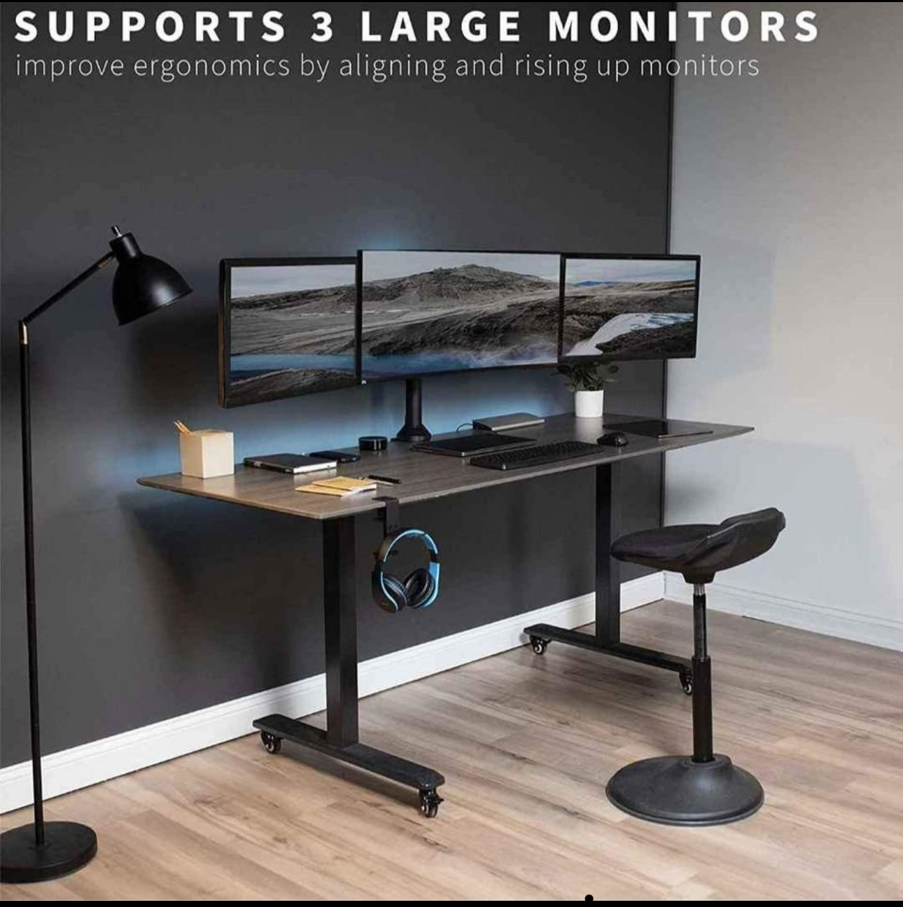 VIVO Triple 23 to 32 inch Monitor Desk Mount - photo 3