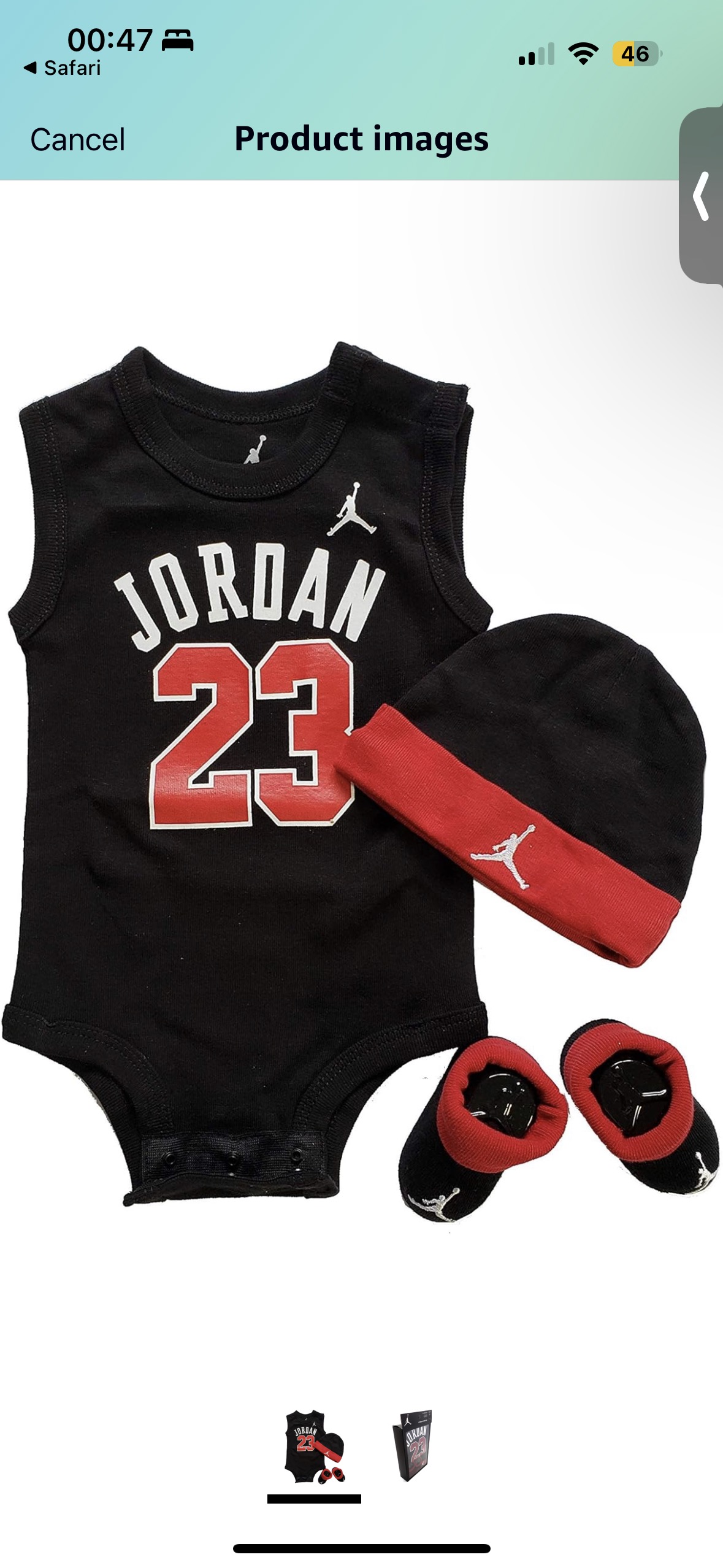 Jordan 3 piece infant gift set