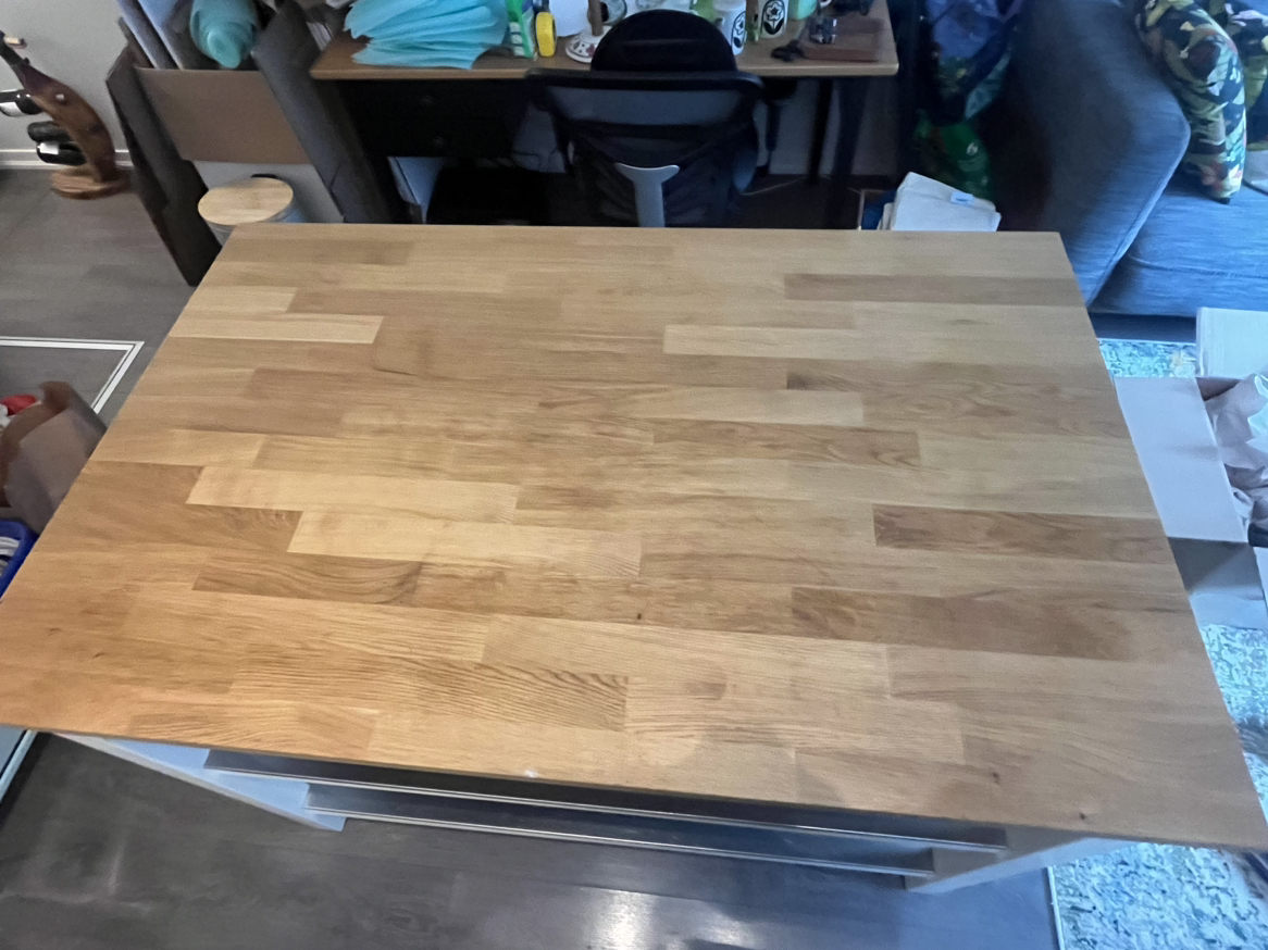 Butcher Block Island with Bar Stools - photo 3