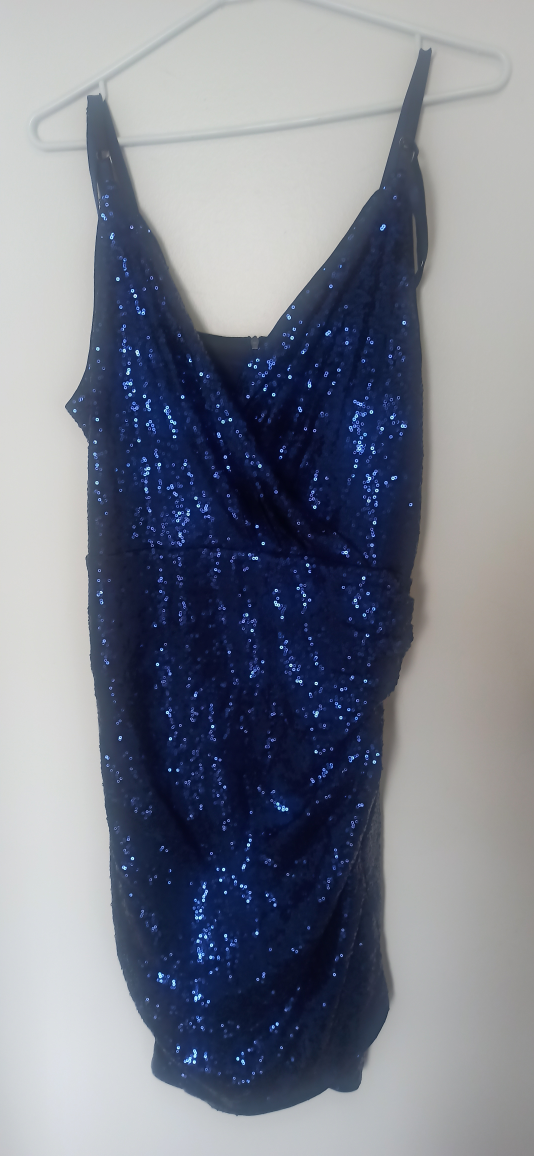 GRACE KARIN   Sequin Sparkly Gitter Dress Spaghetti Straps. image indicator(4)