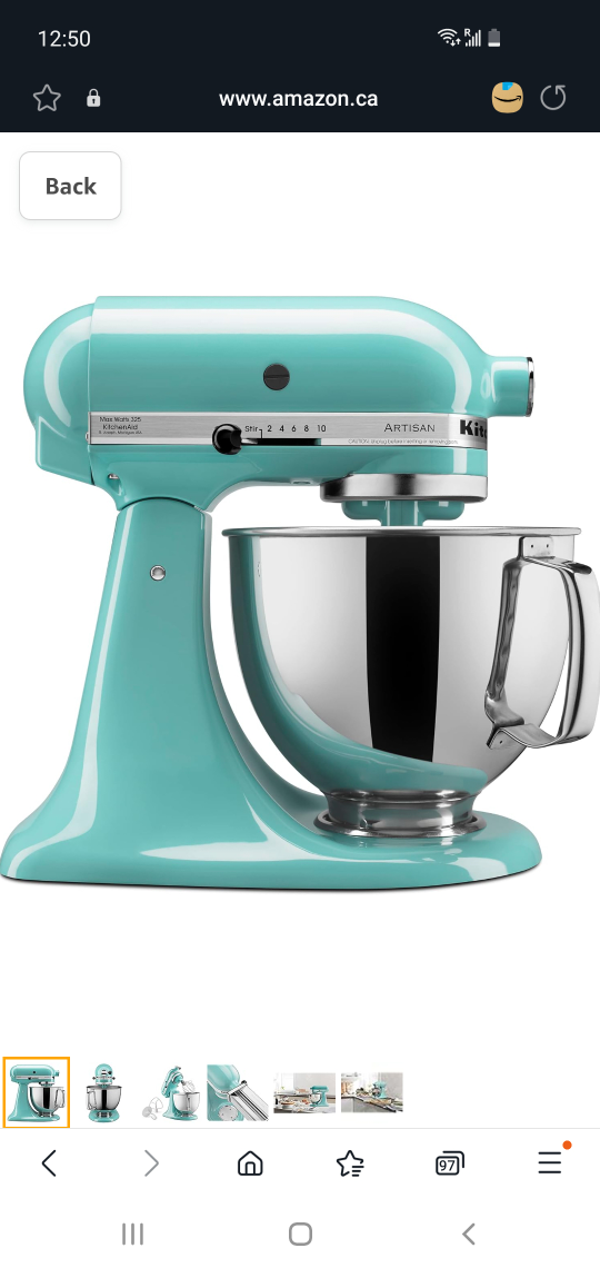 kitchen Aid 5 quart Tilt head stand mixer - photo 2