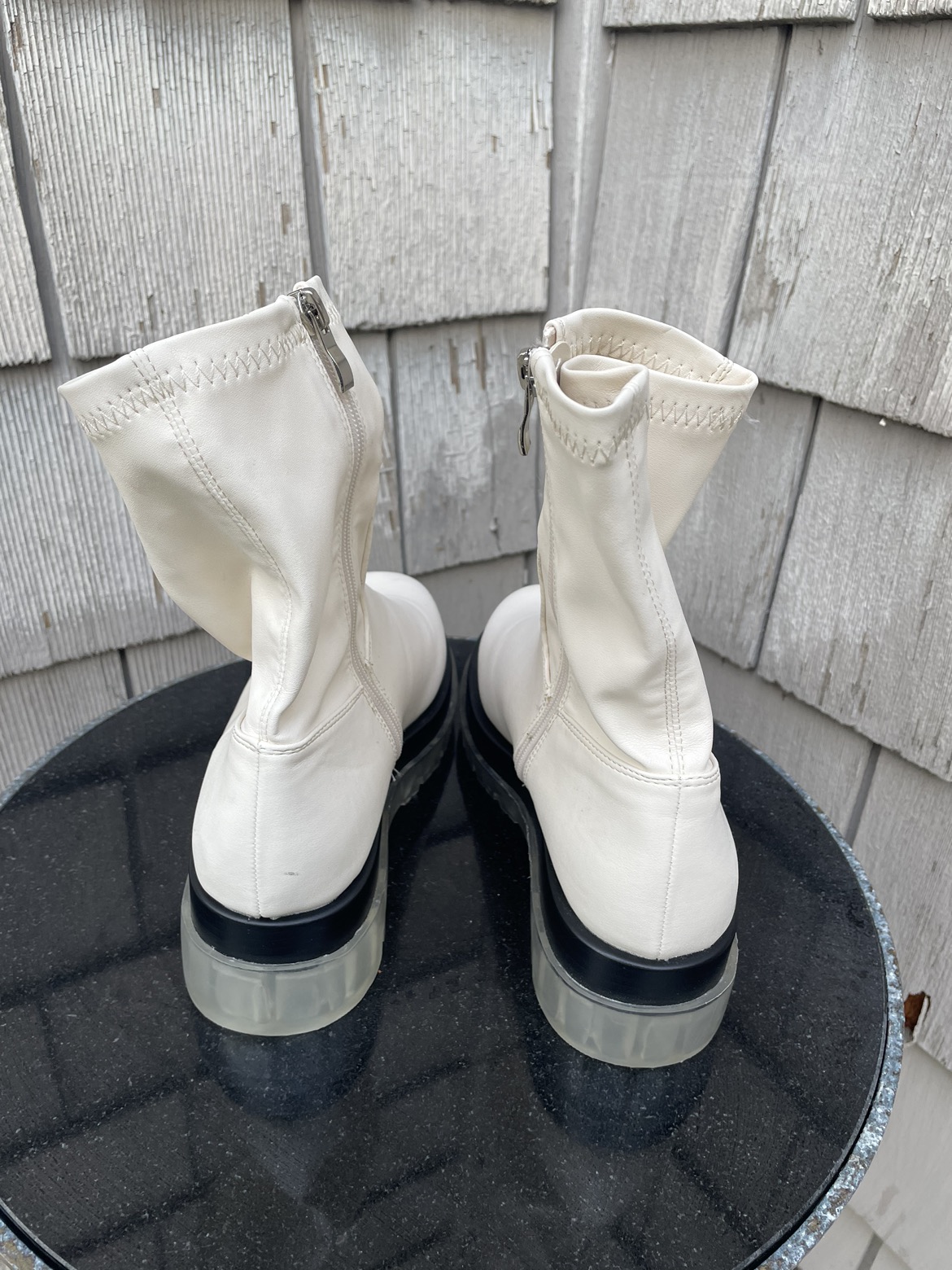 Raid storm size 39 Chelsea chunky ankle boots white wide fit image indicator(4)