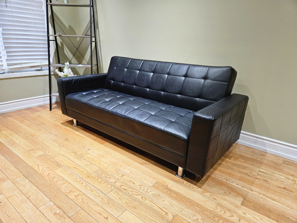 futon- faux leather