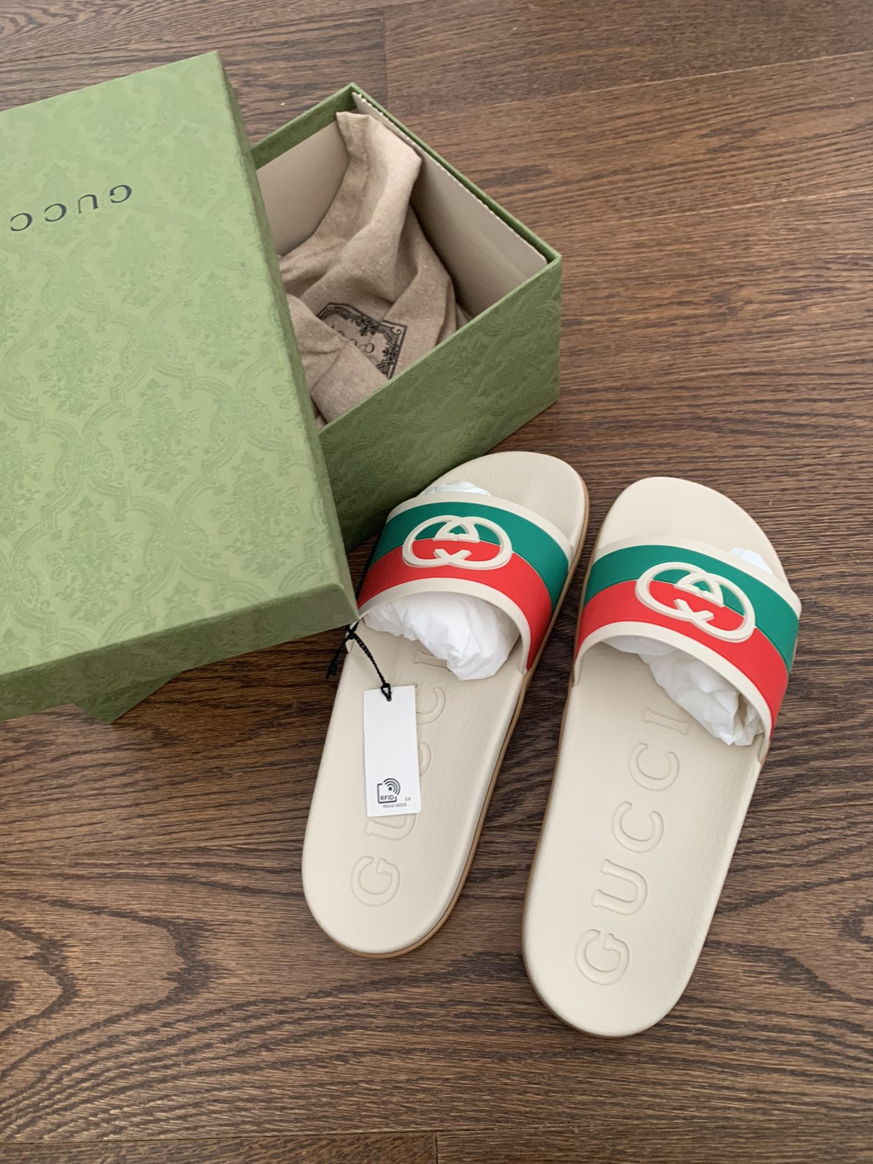 Sandal WEB Gucci Rubber for man 13 US