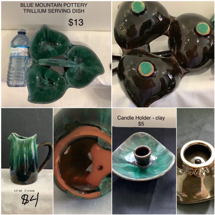 COLLECTIBLE POTTERY, Blue Mountain , CCC, Blue Drip etc. image indicator(4)