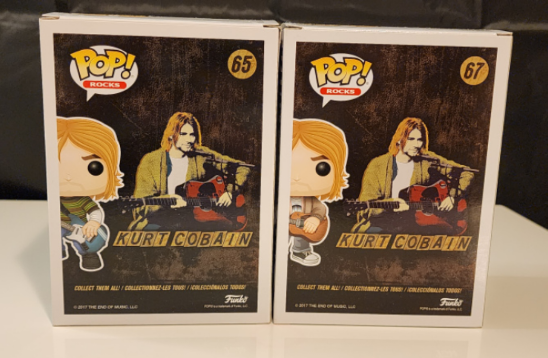 Kurt Cobain 65 + 67 Funko Pop Vinyl Figures image indicator(2)