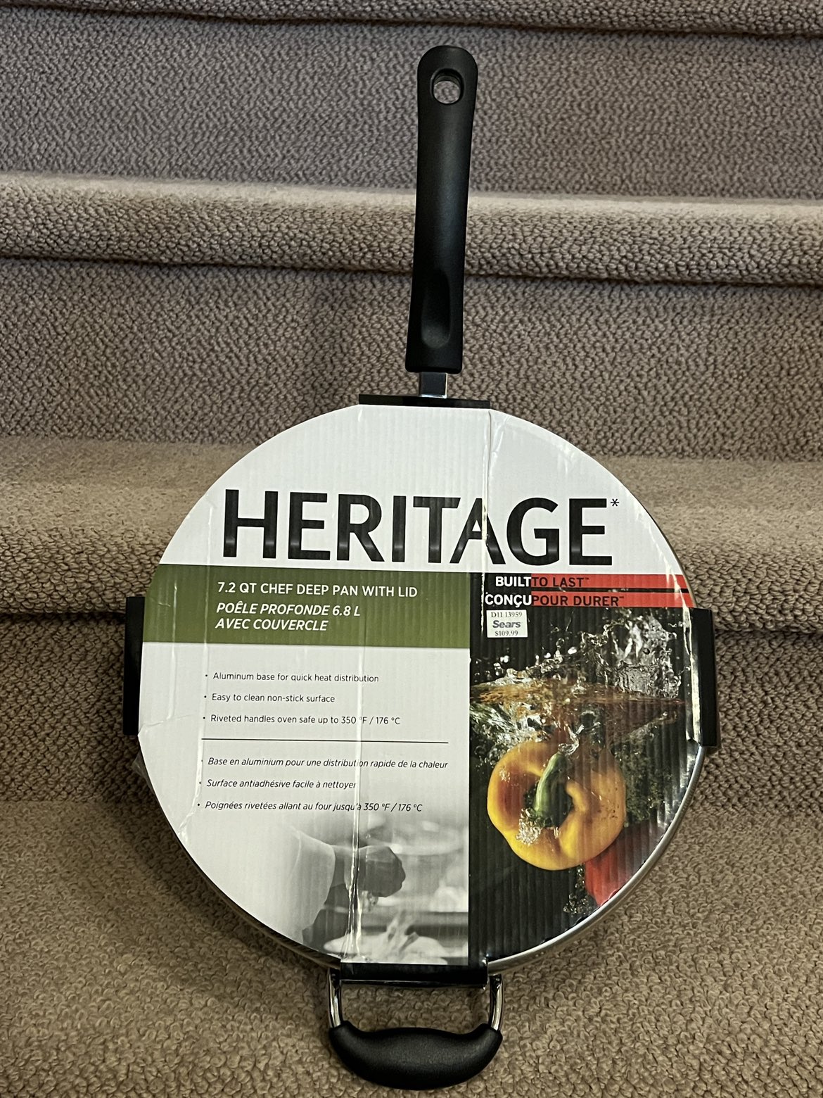 7.8 QT chef deep pan with lid thumbnail