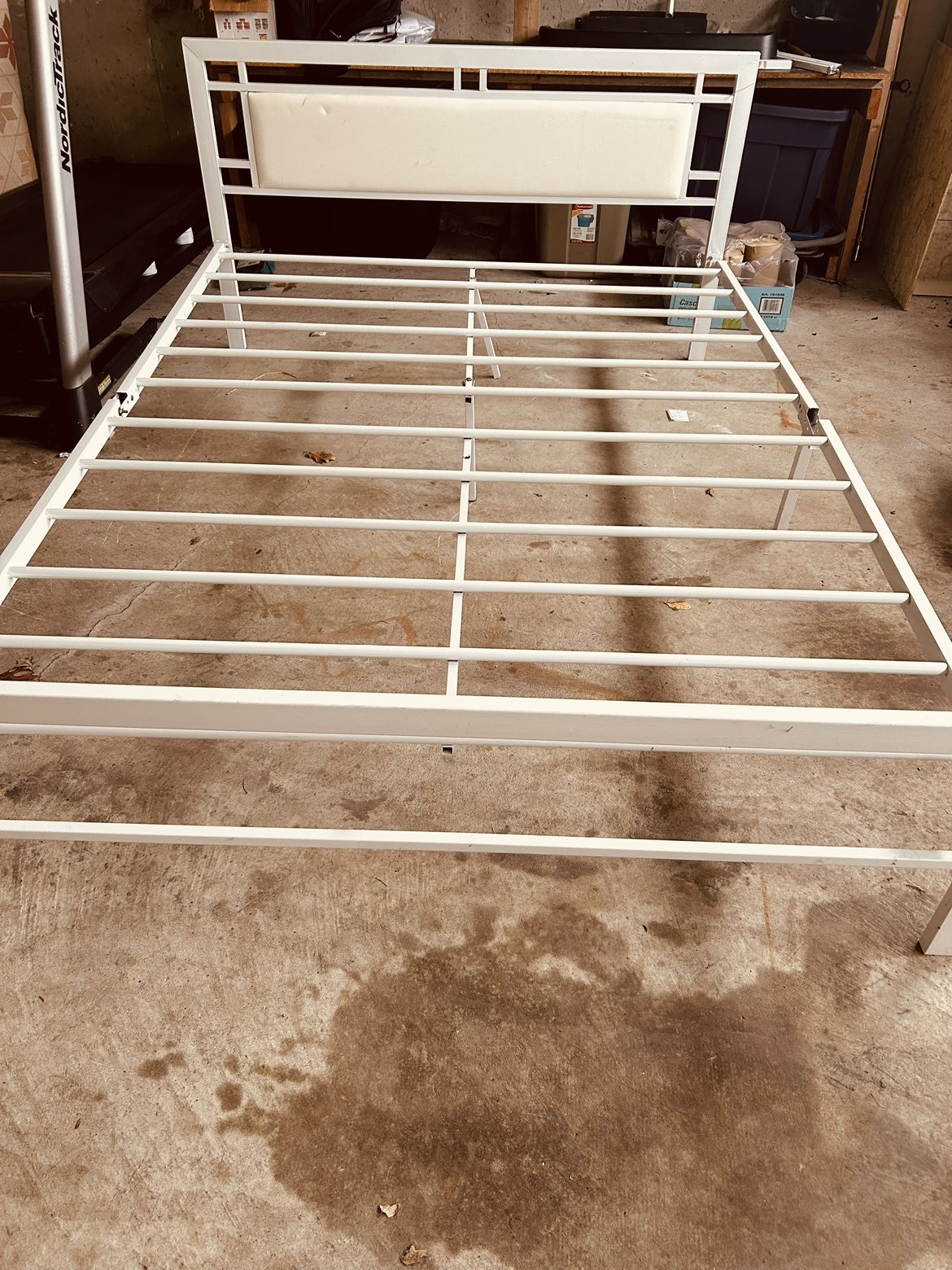 Queen size metal bed frame