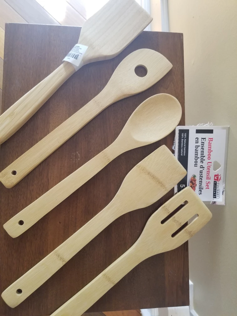 New Bamboo Utensil Set(4) + Bamboo Turner thumbnail