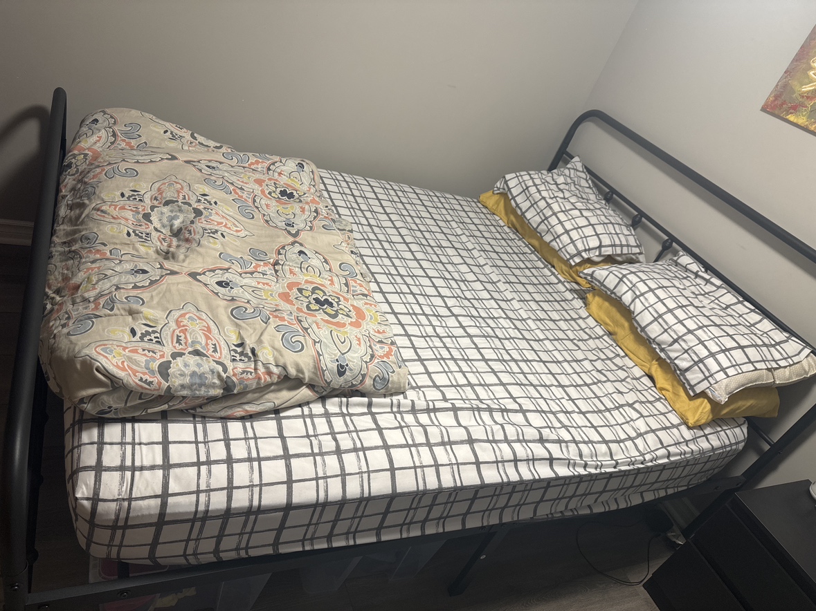 Moving sale - queen bed frame and mattress