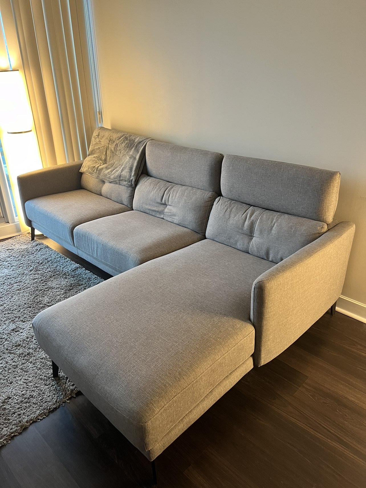 Structube L shaped sectional for sale