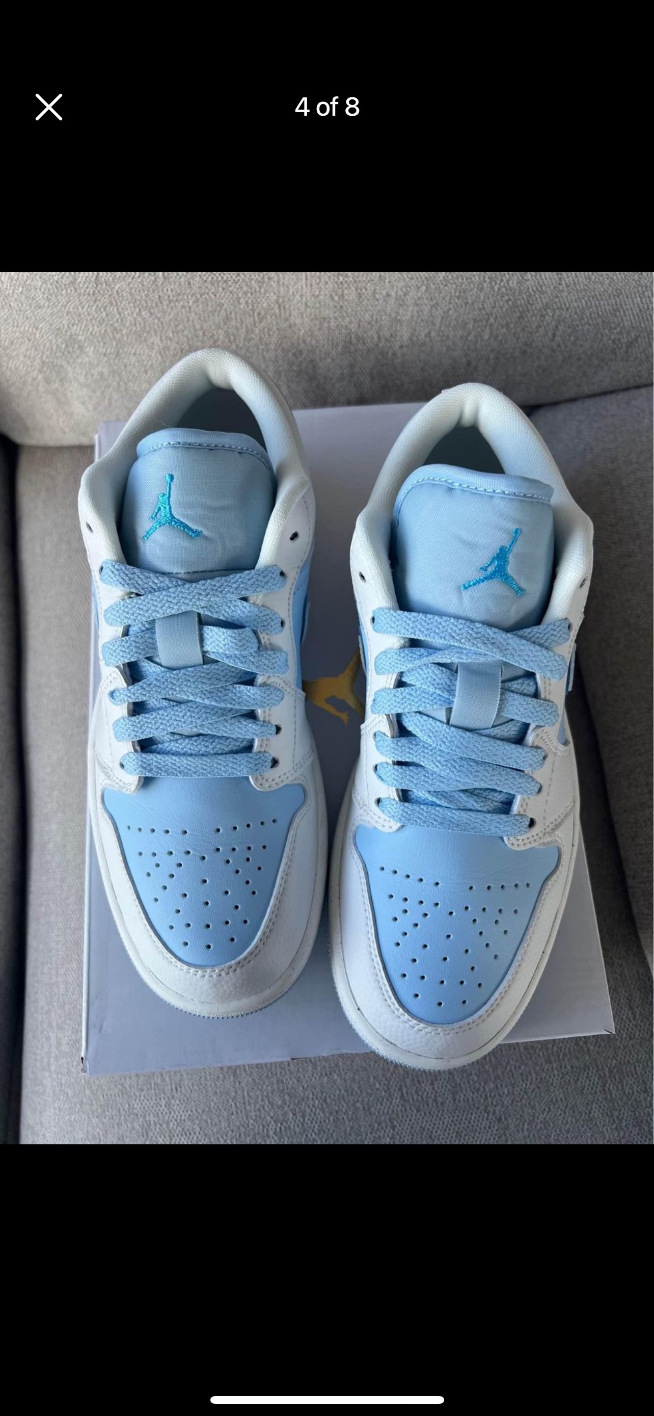 AIR JORDAN 1 LOW SE in SAIL/DK POWDER BLUE-ICE image indicator(4)