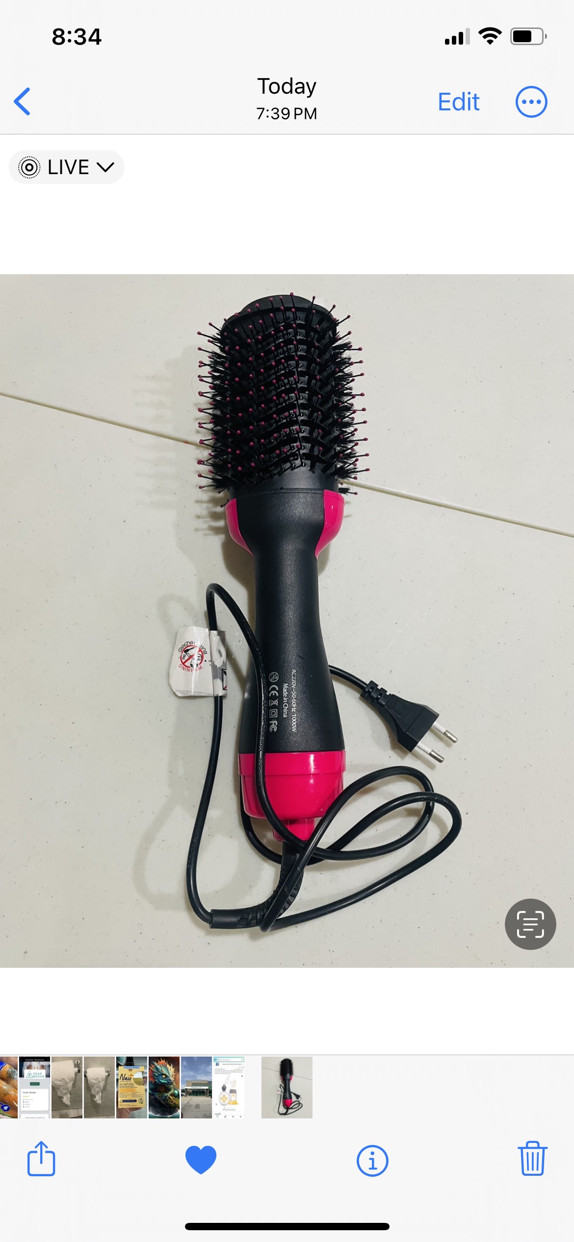 One-Step Hair Dryer & Volumizer Hot Round Air Brush